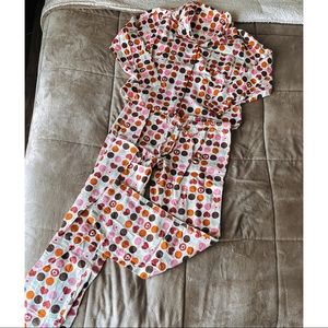 Polka Dot Button Down PJ Set